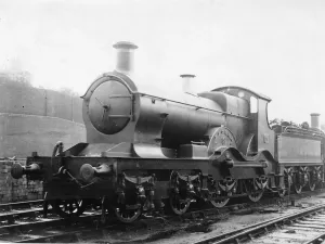 Print of Brunel 4-4-0 Armstrong class locomotive, built in 1894