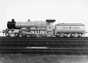 Castle Class Locomotive Prints: STEAM Museum Print of No 111 Viscount Churchill Castle Class Locomotive