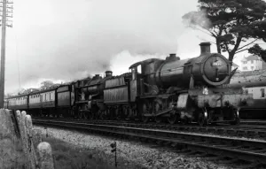 Print of Castle Class Locomotives at Aller Junction