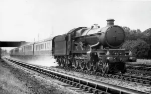Castle Class Locomotive Prints: GWR Castle Class locomotive Print, Upton Castle at Goring Troughs