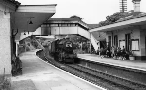 Vintage Railway Stations UK Prints: St Germans Station, Cornwall, c. 1950s