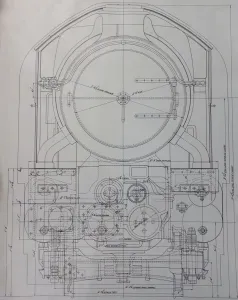 King Class Locomotive Design Print, 1927