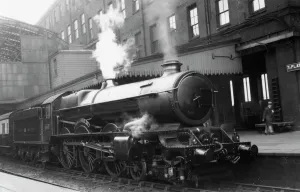 Prints of Seen here at Paddington Station Locomotive Prints: King Class Locomotive Print: King George III at Paddington Station, 1931