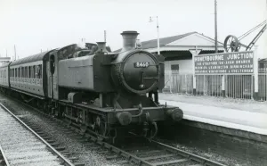 Print of Pannier Tank 8460 at Honeybourne Junction