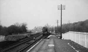 Midgham Station, looking west, 16th April 1956 Midgham Station, looking west, 16th April 1956