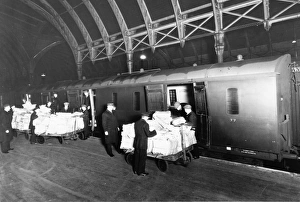 Newspaper Train on Platform 4 at Paddington Station, 1937 Newspaper Train on Platform 4 at Paddington Station, 1937
