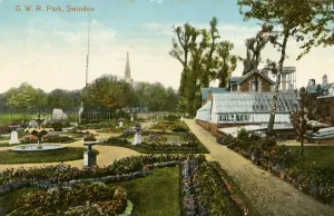 Victorian Era Train Station Prints: GWR Park, Faringdon Road, c. 1890s