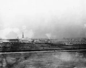 New Swindon Print, c1860: Early View of Works and Village