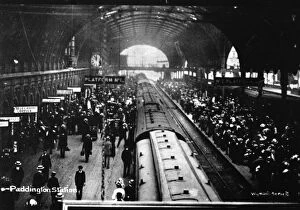 Paddington Gallery: Platform 1 at Paddington Station, c.1910