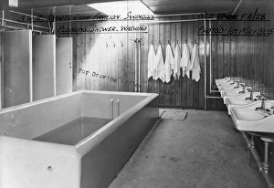 Plunge pool, showers and washing facilities at the GWR Sports Pavilion, Swindon, 1935 Plunge pool, showers and washing facilities at the GWR Sports Pavilion, Swindon, 1935