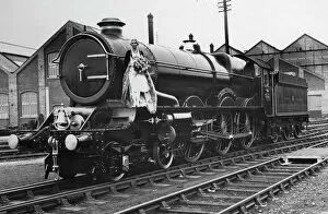 Locomotive Collection: Railway Queen Mabel Kitson on King George V at Swindon, 1928