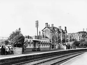Royal Tour of Wales - Treharris Station, 1955 Royal Tour of Wales - Treharris Station, 1955
