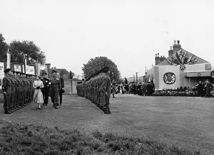 Royal Tour of West Country - The Queen at Barnstaple Station, 8th May 1956 Royal Tour of West Country - The Queen at Barnstaple Station, 8th May 1956