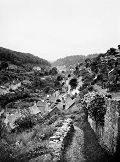 Scenic view of Chalford Station, Gloucestershire, 1937 Scenic view of Chalford Station, Gloucestershire, 1937