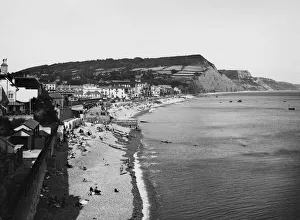 Sidmouth from Connaught Gardens, Devon, August 1936 Sidmouth from Connaught Gardens, Devon, August 1936
