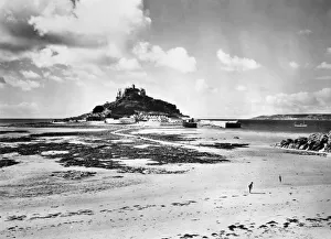 St Michael's Mount from Marazion Beach, August 1935 St Michael's Mount from Marazion Beach, August 1935