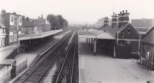 Vintage Railway Stations UK Prints: Avonmouth Docks Railway Station, c. 1950s