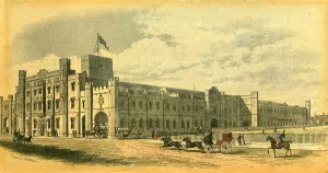 Isambard Kingdom Brunel Prints: Bristol Temple Meads Station Print c. 1840s