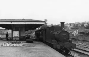 Cornwall Railway History Prints: Lostwithiel Station, Cornwall, September 1958