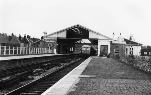 Exeter St Thomas Station Print, 1959 Black and White Photograph