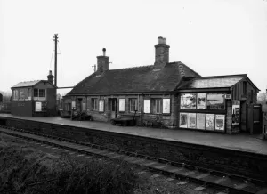 Fairford Station Print, c. 1920s, Cotswold Stone Buildings and GWR Posters