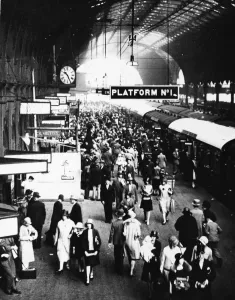 Print of Platform 1 at Paddington Station, London, August 1929