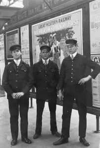 Print of Porters at Paddington Station, c. 1914