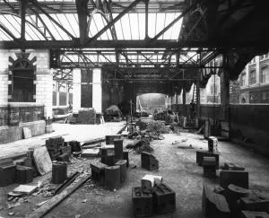 Print of Birmingham Snow Hill under construction, circa 1910