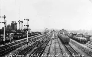 Westbury Station Print, c.1920s, Wiltshire View