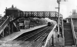 GWR Museum STEAM Prints: Hartlebury Station and Footbridge, c. 1900