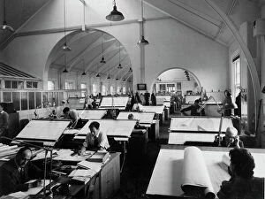 Images Dated 4th December 2012: Swindon Works Drawing Office, c.1959