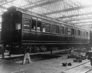 Print of Wartime Ambulance Carriage
