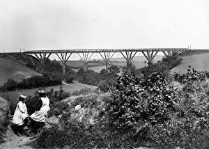 Images Dated 3rd June 2011: Treviddo Viaduct, 1895