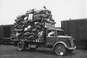 Van loaded with waste paper from the General Stores at Swindon Works, 1941 Van loaded with waste paper from the General Stores at Swindon Works, 1941