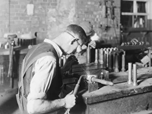 Welding Containers for Bombs, K Shop, 1940 Welding Containers for Bombs, K Shop, 1940