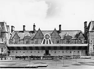Duke Of Edinburgh Gallery: Welshpool Station Decorations for Duke of Edinburghs Visit, 24th July 1958