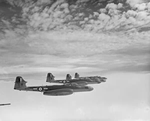 Royal Air Force Gallery: Gloster Meteor NF.14 aircraft of 152 Squadron, 1955