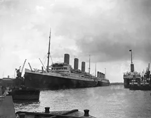 Olympic and Majestic at Southampton Olympic and Majestic at Southampton