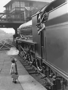 Waterloo Station Prints: Waterloo Station Print, 1923 Locomotive Crew Scene