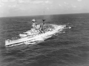 Warship Prints: HMS Barham Print, 1937 Queen Elizabeth Class Battleship Photograph