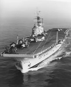 Warship Prints: HMS Bulwark Print, August 1957 Warship Photograph