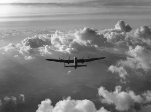 Avro Lancaster III Print - RAF Aircraft in Flight