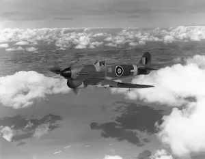 Royal Air Force Prints: Print of Hawker Typhoon Ib in Flight over the Severn Estuary