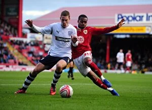 Images Dated 6th November 2010: Battling for Supremacy: Danny Rose vs. Paul Coutts in the Championship Clash between Bristol City