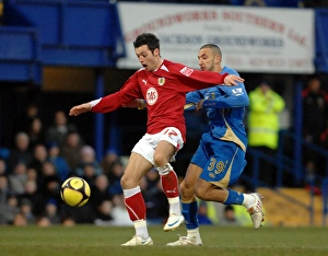 Ivan Sproule escapes the attentions of Nadir Belhadj as he runs through on goal Ivan Sproule escapes the attentions of Nadir Belhadj as he runs through on goal