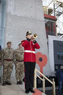2018 19 season/remembrance pne vs rotherham united/bugler performs post deepdale 2018 19 season/remembrance pne vs rotherham united/bugler performs post deepdale