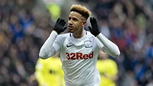 Callum Robinson Celebrates In Front Of The Blackburn Fans Callum Robinson Celebrates In Front Of The Blackburn Fans