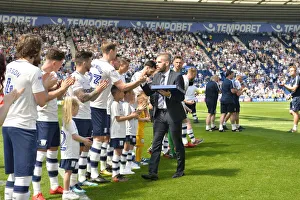 PNE v Burton Albion John Welsh and team PNE v Burton Albion John Welsh and team