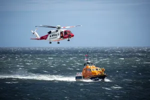 RNLI Prints: Official Opening of Moelfre Lifeboat Station Print