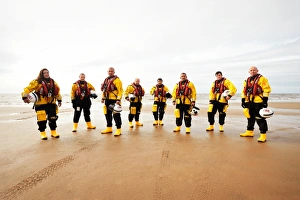 Group shot of crew members who featured in the BBC programme Saving Lives at Sea Group shot of crew members who featured in the BBC programme Saving Lives at Sea